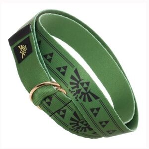 Legend Of‎ Zelda Webbed D-Ring Belt Nintendo Green